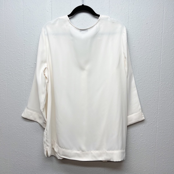 J. Jill Womens Top Cream 3X Business Casual Workwear Career Office Party Elegant - Picture 7 of 10